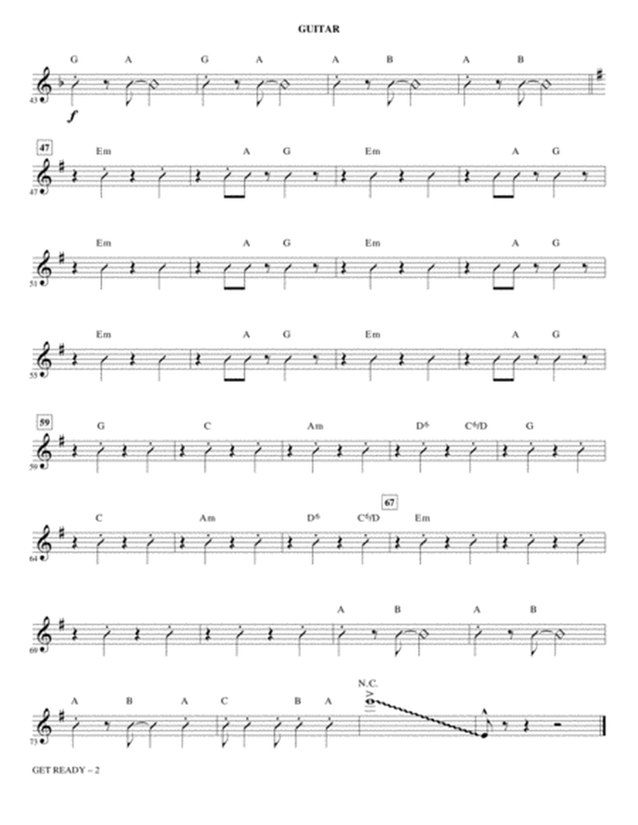 Get Ready (from Ain't Too Proud) (arr. Roger Emerson) - Guitar