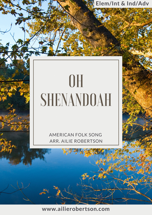 Book cover for Oh Shenandoah arranged for Harp