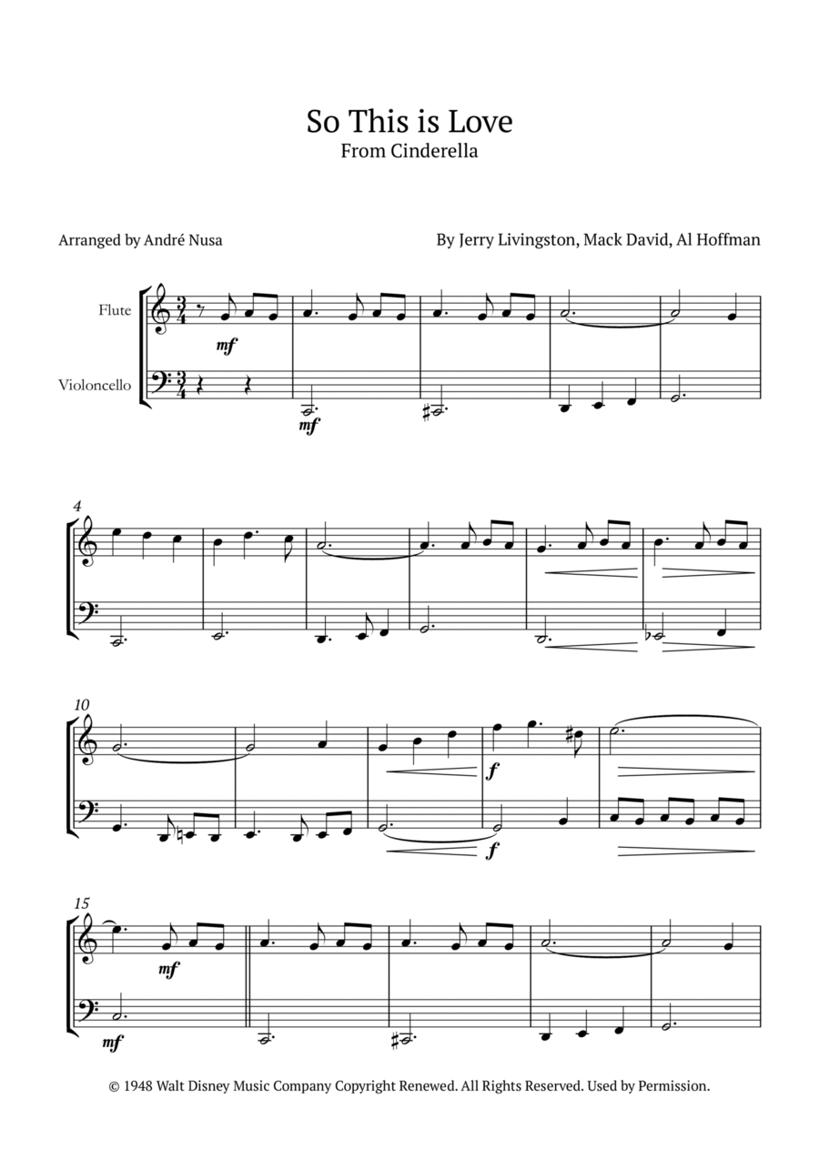 So This Is Love Flute scores gallery preview page 1