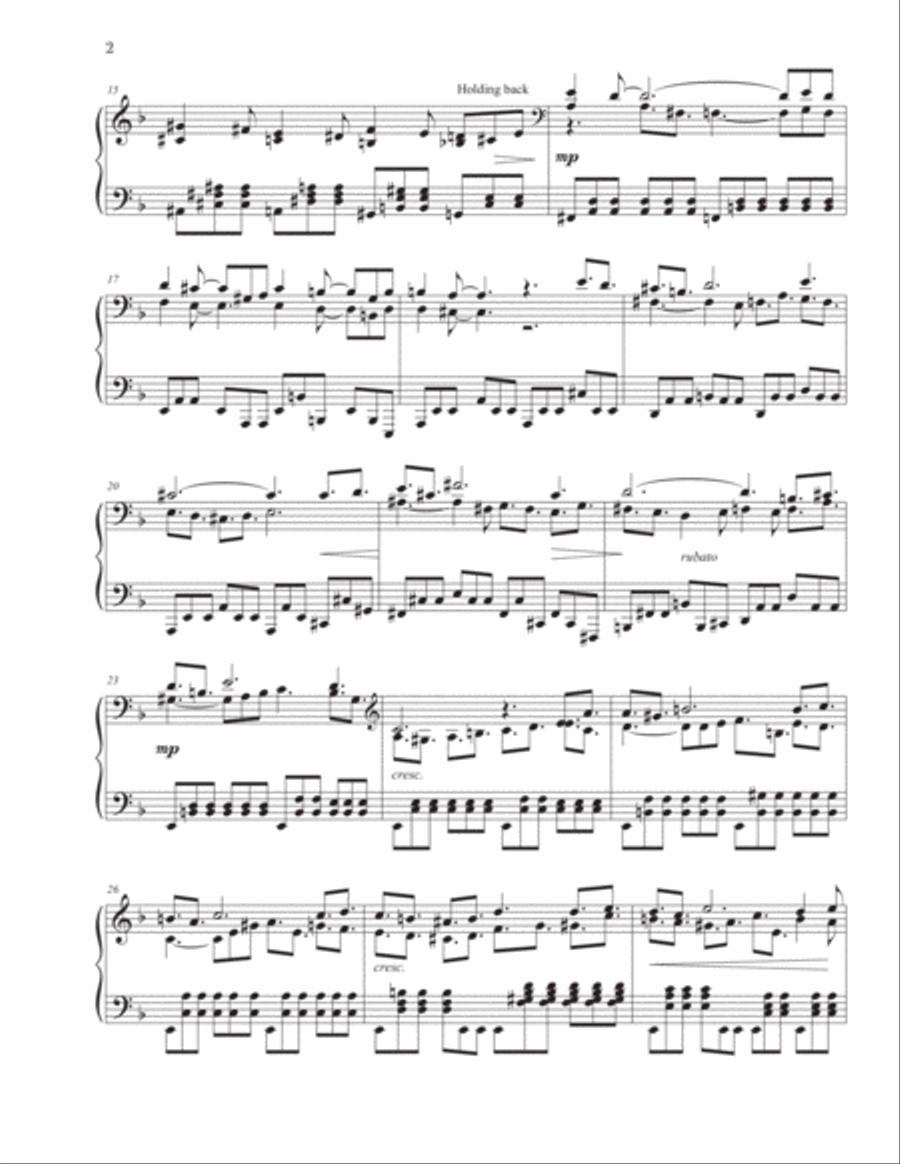 Farewell Piano Solo scores gallery preview page 2
