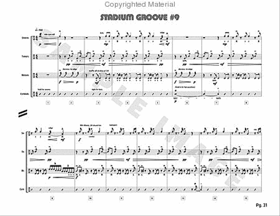 Stadium 54 Stadium 54 Percussion scores gallery preview page 38
