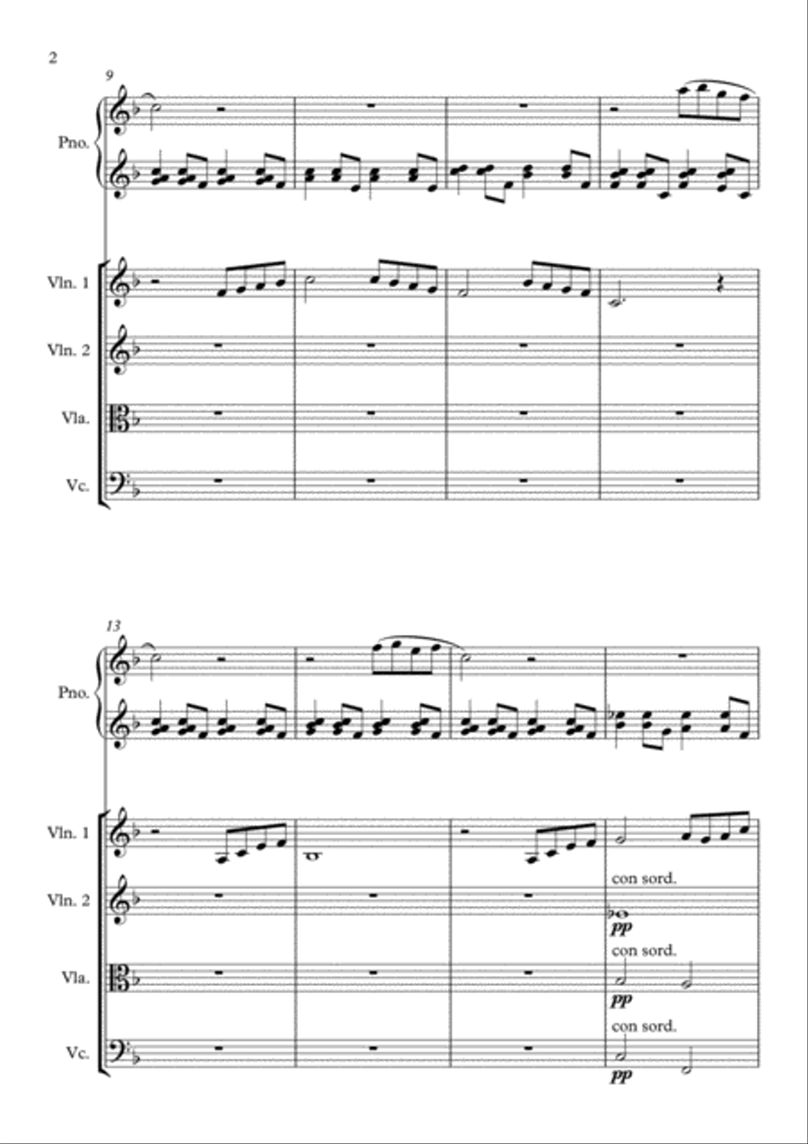 Beauty And The Beast Beauty And The Beast String Orchestra scores gallery preview page 2