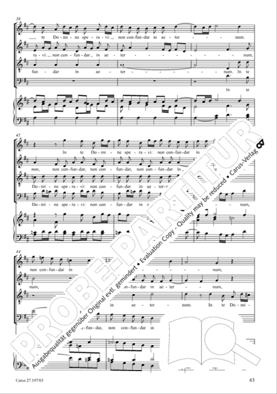 Te Deum in D a due cori SSATB scores gallery preview page 63