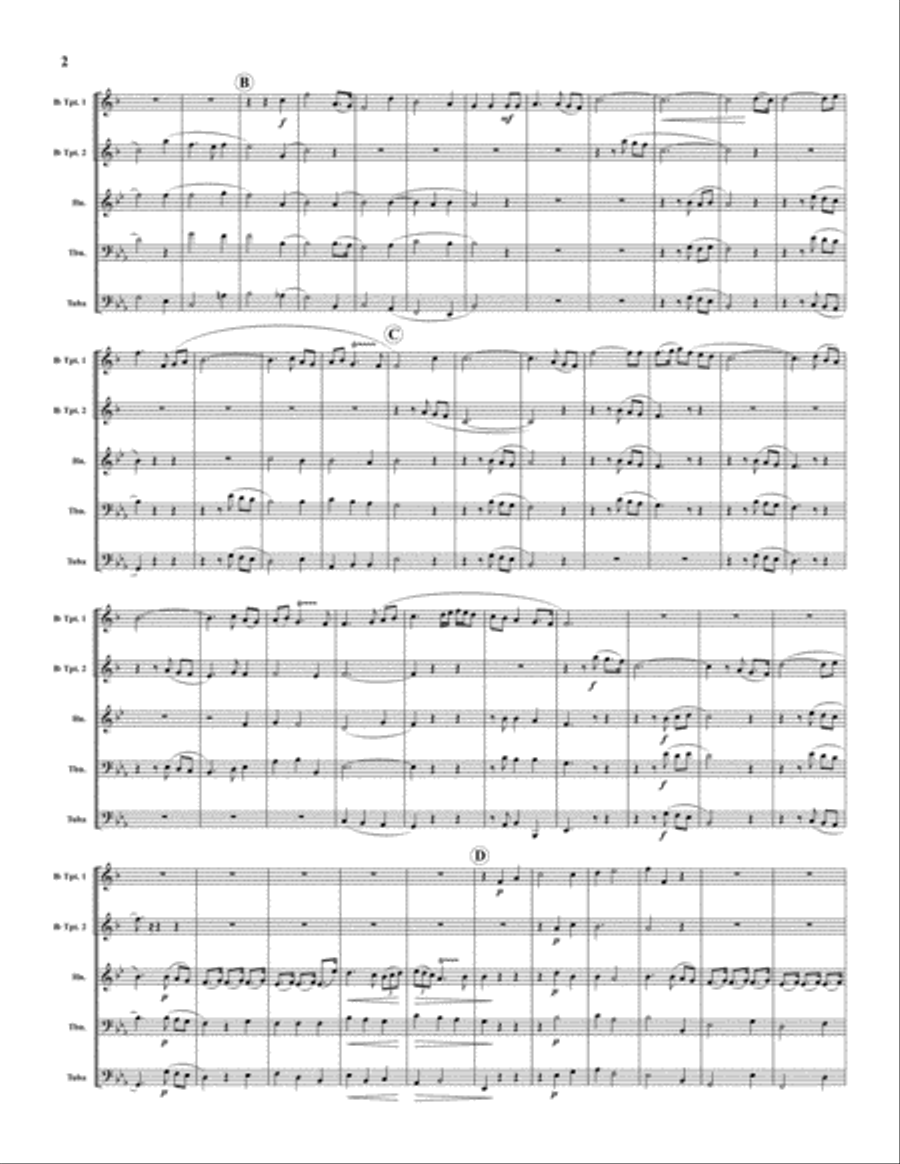 I Know That My Redeemer Lives Brass Quintet scores gallery preview page 3
