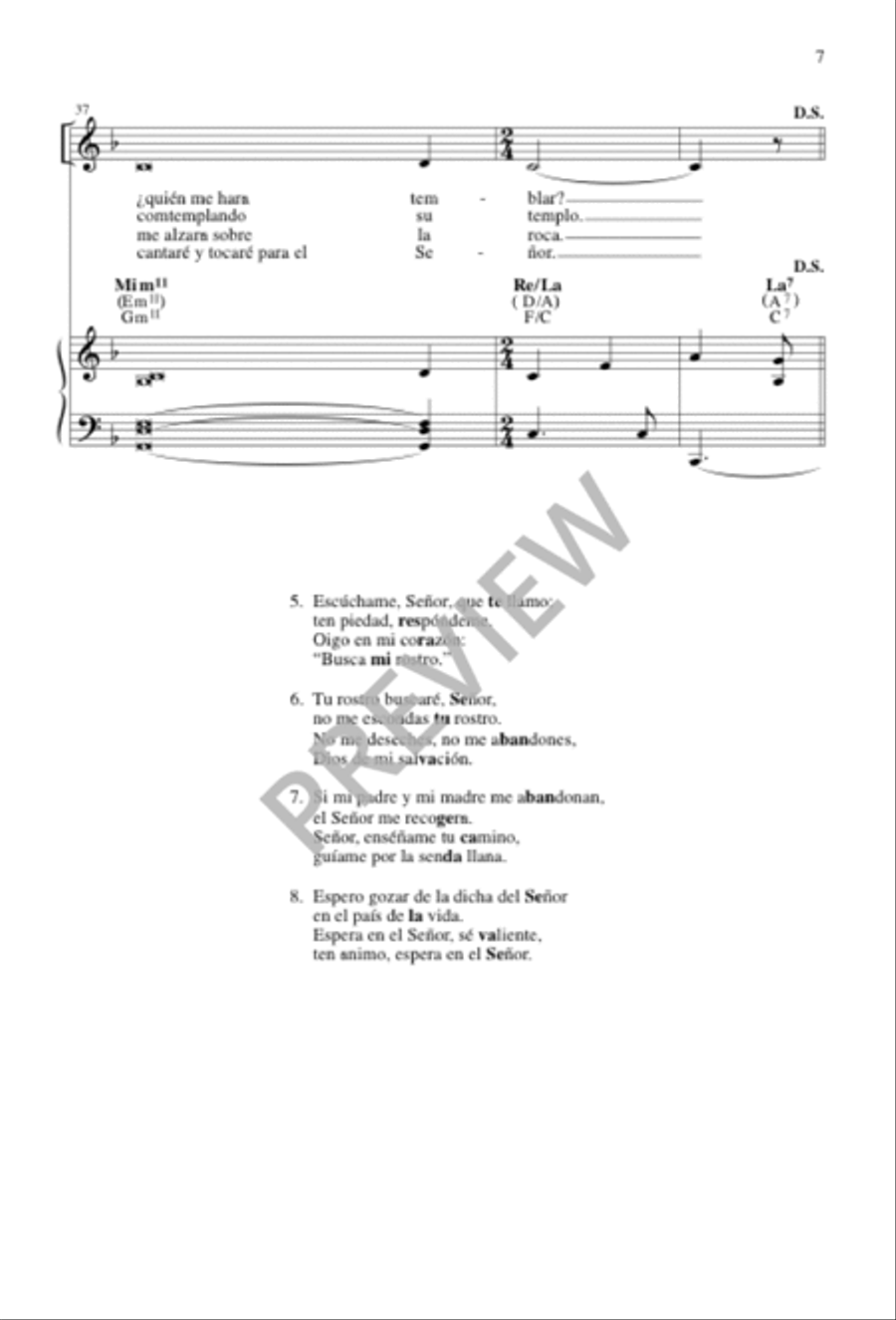 The Lord Is My Light / El Señor Es Mi Luz 3-Part scores gallery preview page 7