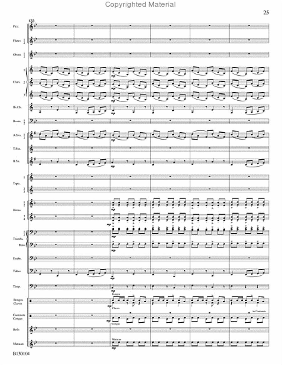 La Fiesta de San Antonio La Fiesta de San Antonio Concert Band scores gallery preview page 26