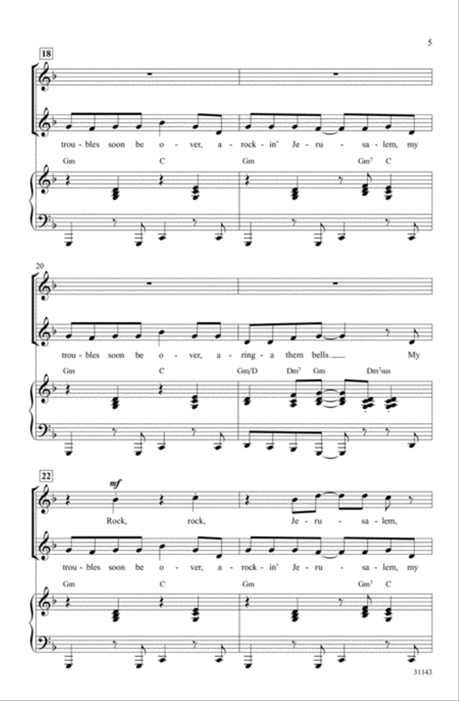 Rockin' Jerusalem 2-Part scores gallery preview page 3