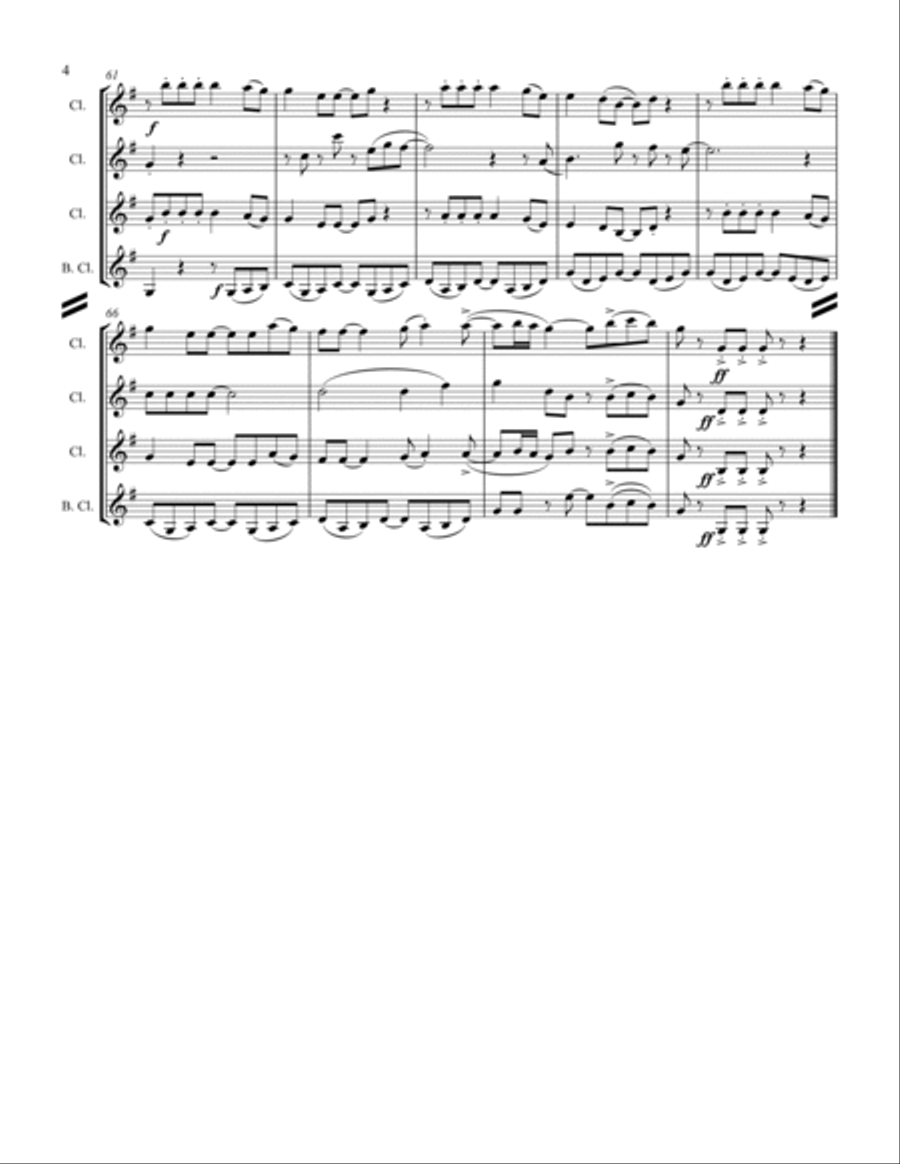 Feliz Navidad Feliz Navidad Woodwind Ensemble scores gallery preview page 5