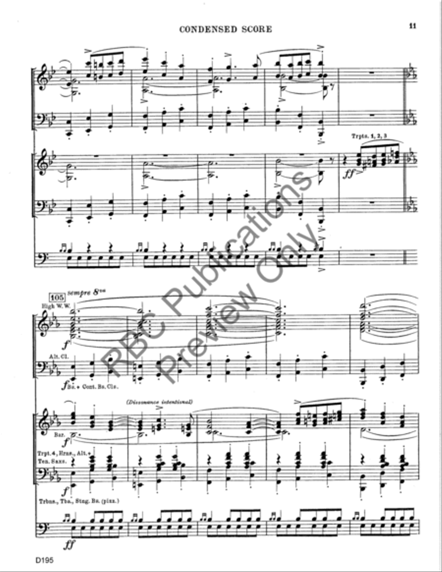 El Torero (Score) Concert Band scores gallery preview page 14