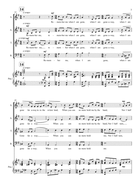 Remember (SATB and piano) image number null