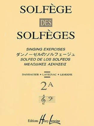 Book cover for Solfege des Solfeges - Volume 2A avec accompagnement