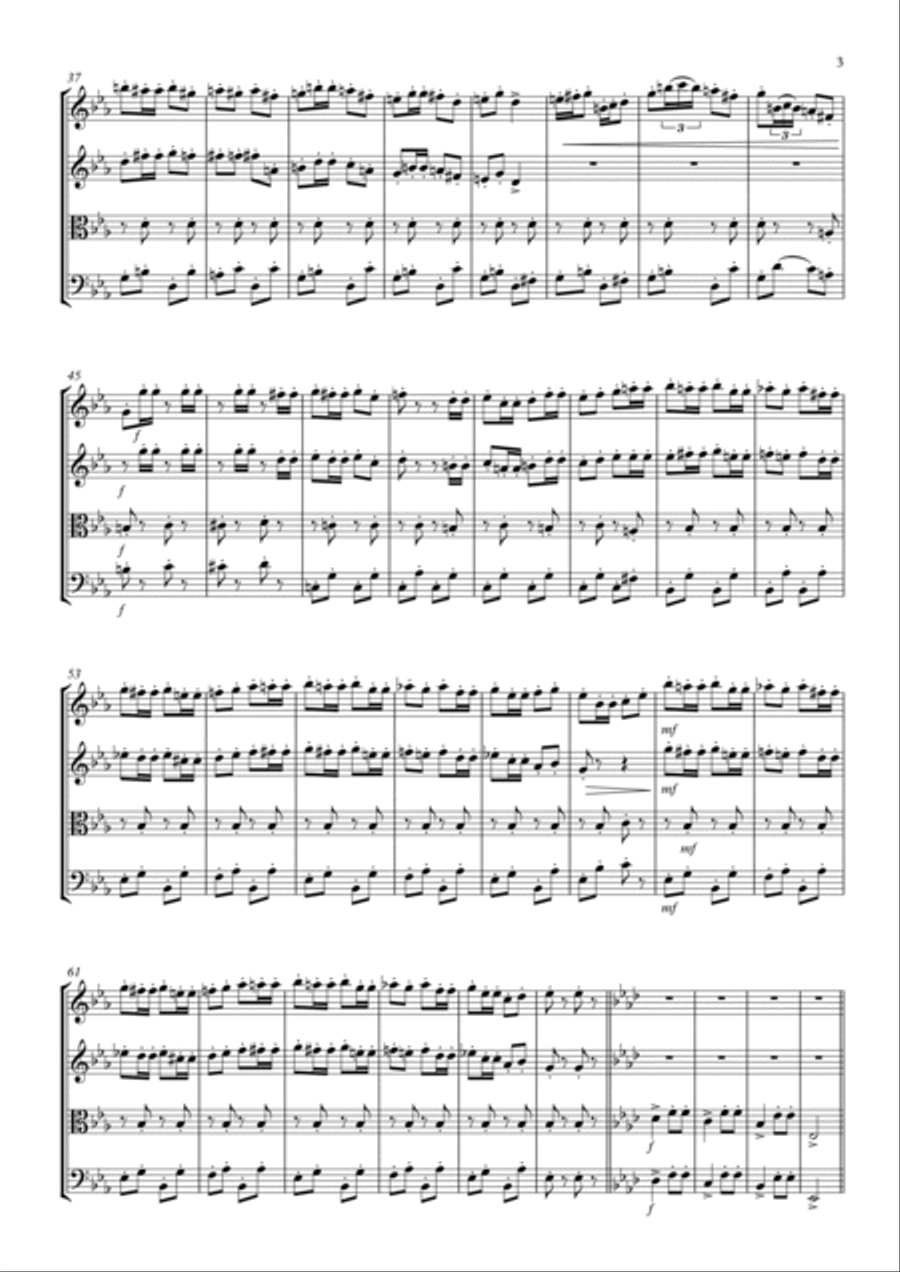 The Grasshoppers' Dance String Quartet scores gallery preview page 3