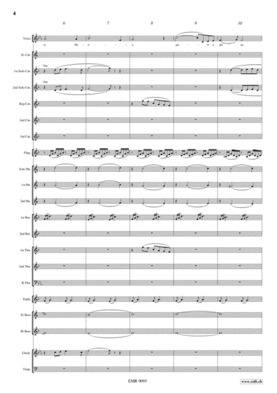 Ave Maria Brass Band scores gallery preview page 5