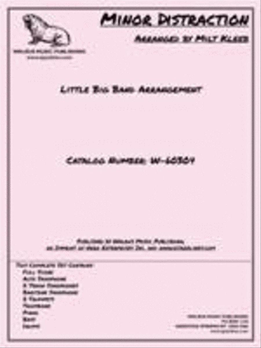 Minor Distraction Minor Distraction Big Band scores gallery preview page 1