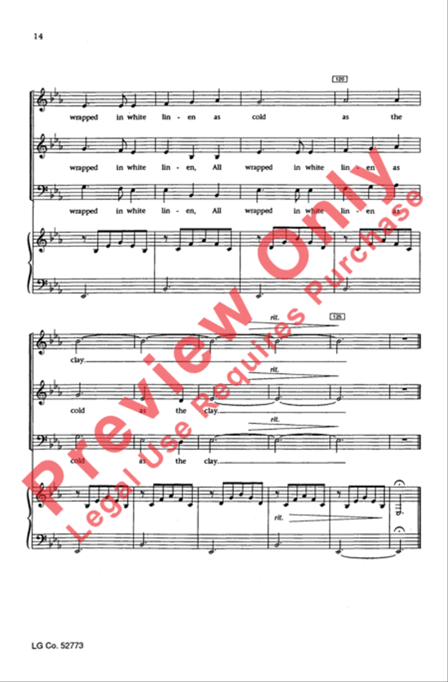 The Streets of Laredo The Streets of Laredo 4-Part scores gallery preview page 13