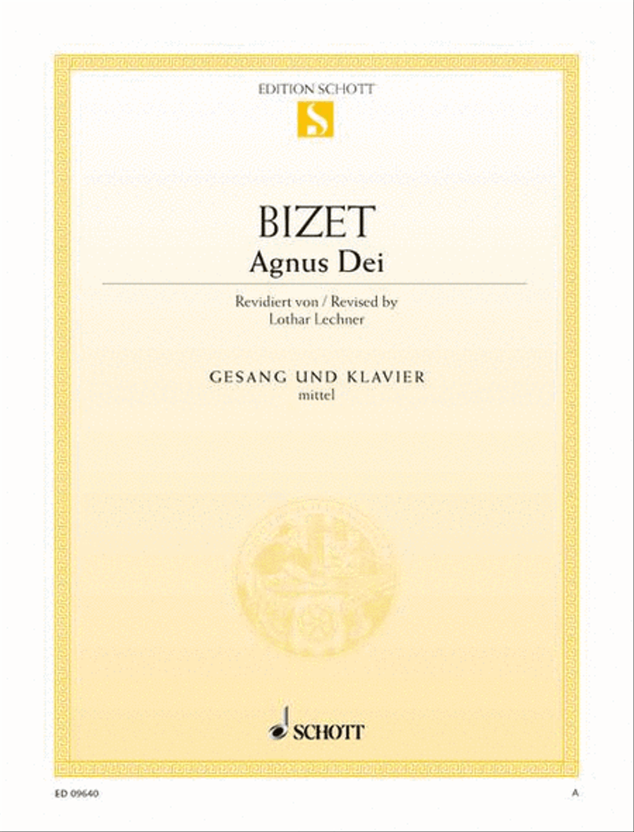 Agnus Dei (L'Arlésienne) Medium Voice scores gallery preview page 1