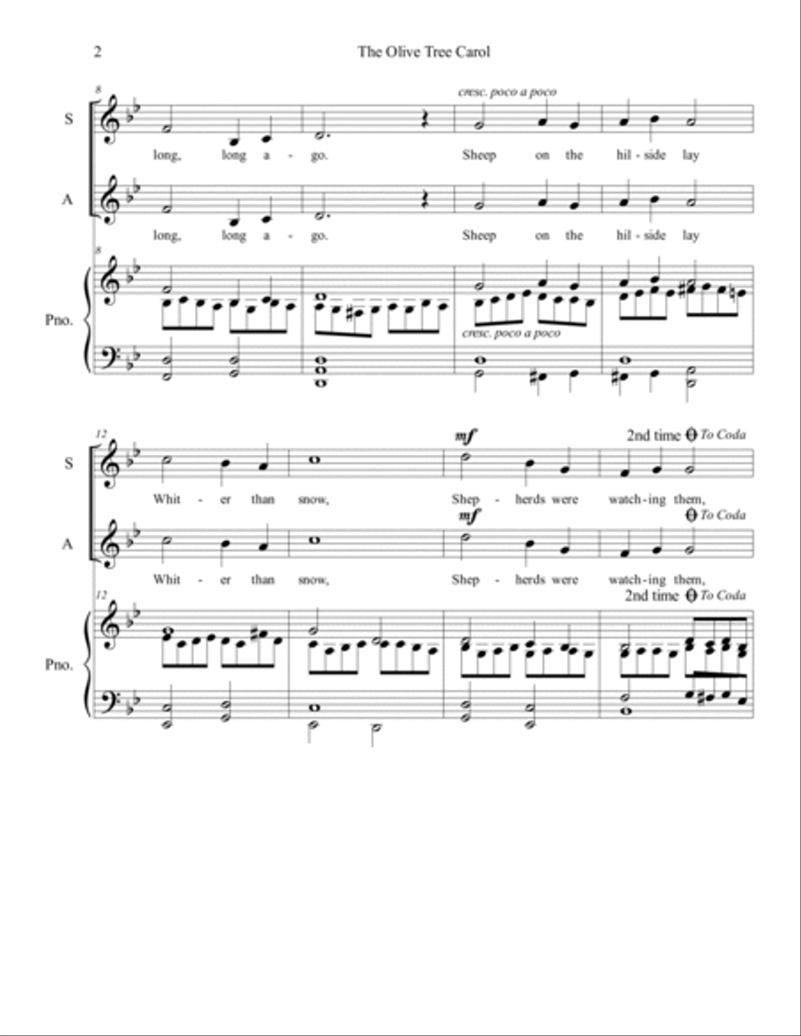 The Olive Tree Carol The Olive Tree Carol SA scores gallery preview page 2