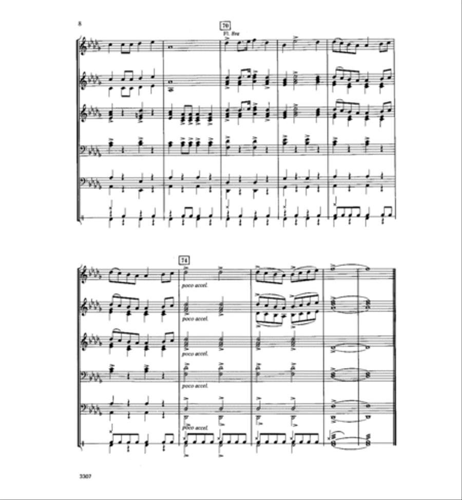Theme from Don Giovanni Concert Band scores gallery preview page 9