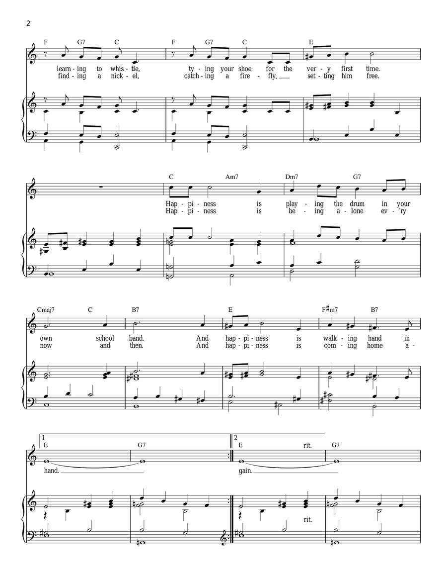 Happiness Happiness Voice scores gallery preview page 2