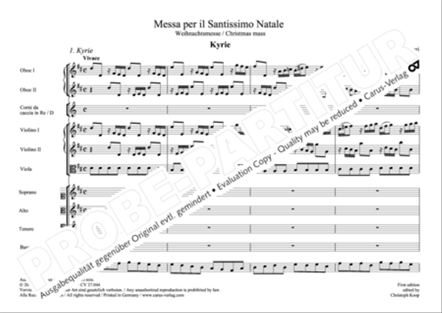Messa per il Santissimo Natale 4-Part scores gallery preview page 2