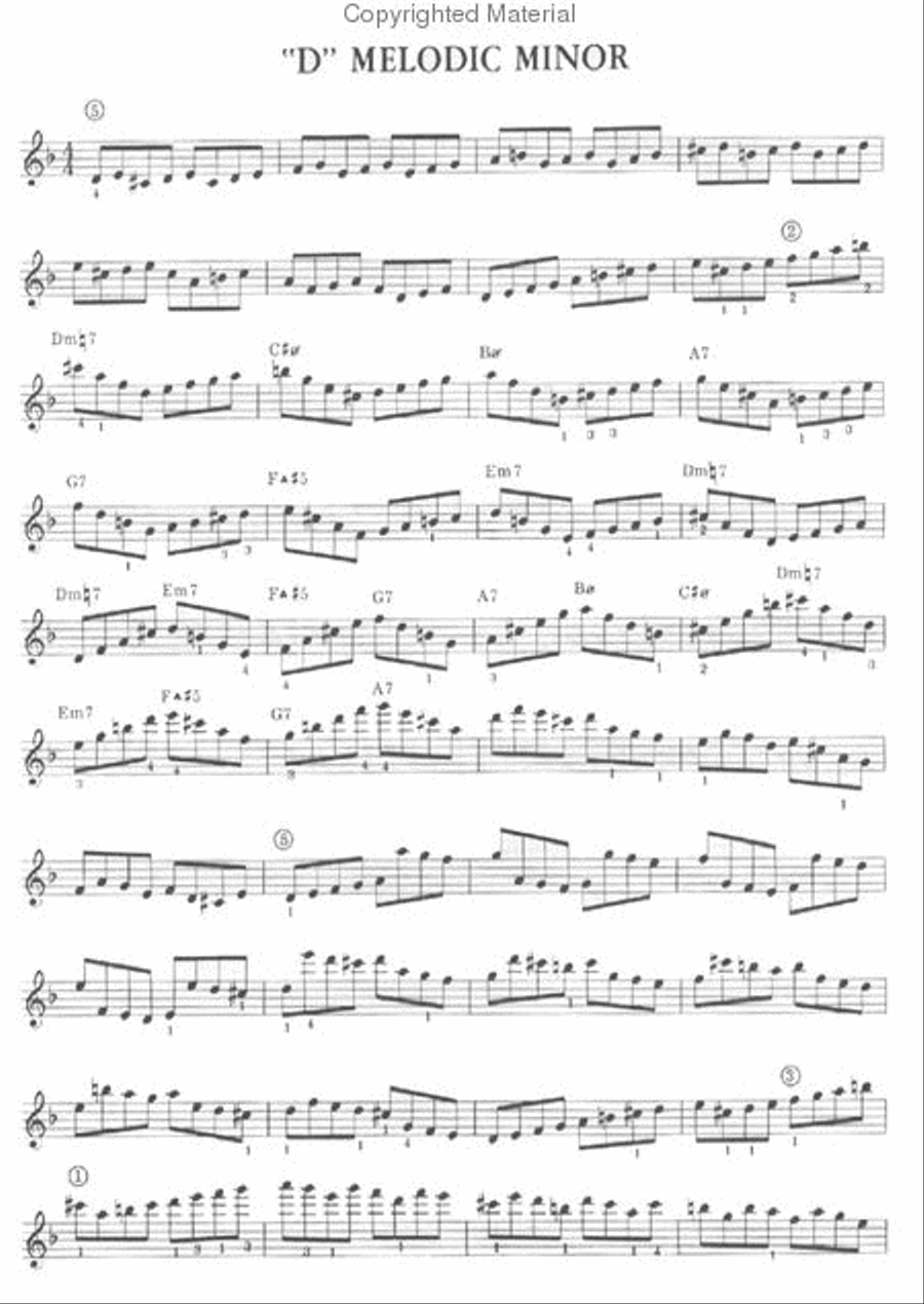 Barry Galbraith # 2 - Exercises In Melodic & Harmonic Minor Modes Guitar scores gallery preview page 4
