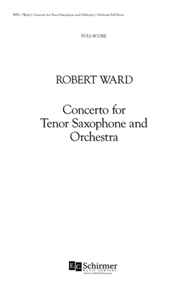 Book cover for Concerto for Tenor Saxophone and Orchestra (Additional Orchestra Score)
