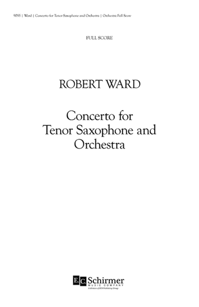 Concerto for Tenor Saxophone and Orchestra (Additional Orchestra Score)