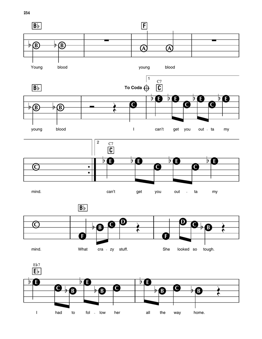 Young Blood Young Blood Electronic Keyboard scores gallery preview page 2