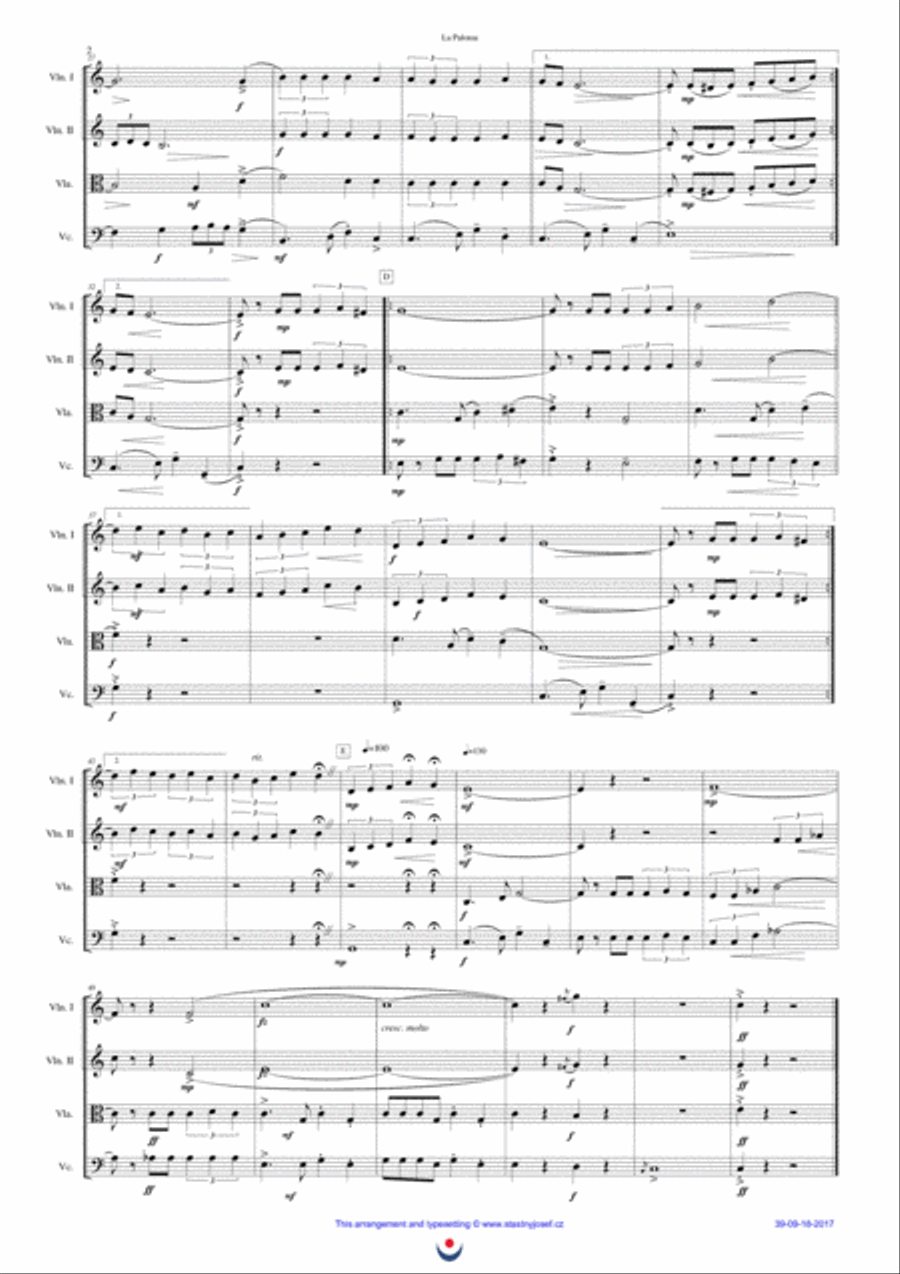 La Paloma String Quartet scores gallery preview page 2