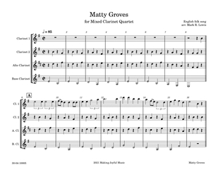 Matty Groves - Mixed Clarinet Quartet