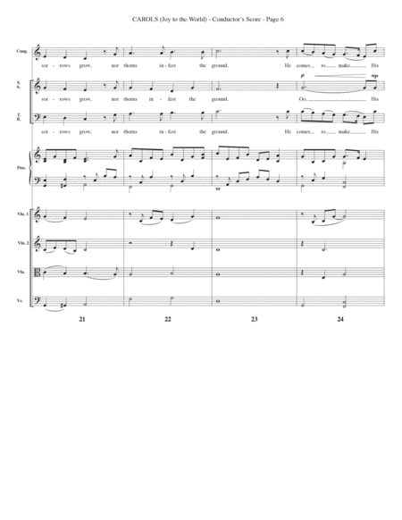 Carols (A Cantata for Congregation and Choir) (String Quartet) - Full Score