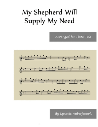 My Shepherd Will Supply My Need - Flute Trio