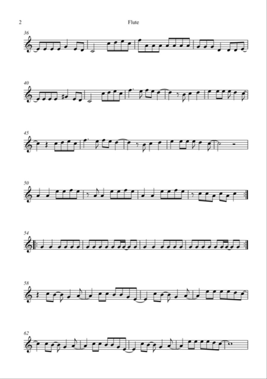 Bad Romance Bad Romance Flute Solo scores gallery preview page 2