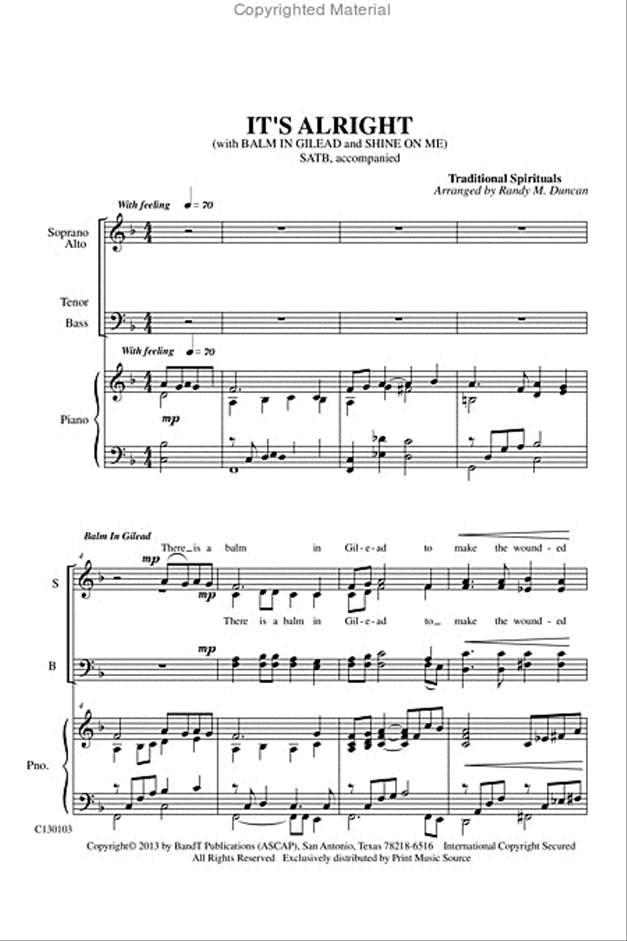 It's Alright Medley It's Alright Medley 4-Part scores gallery preview page 3