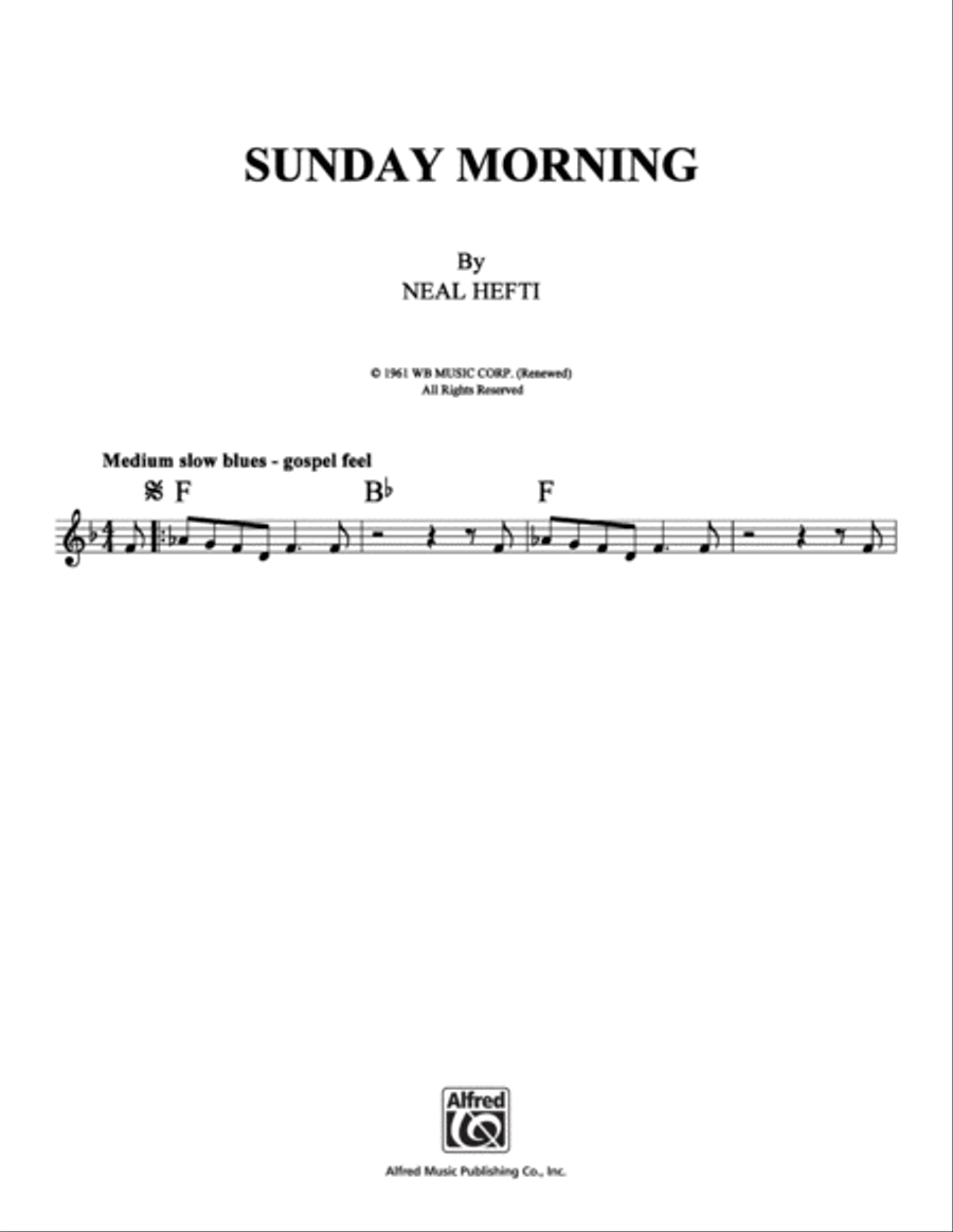 Sunday Morning School and Community scores gallery preview page 1