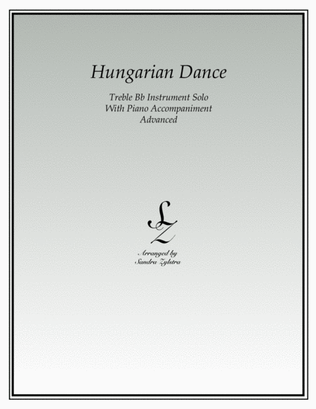 Book cover for Hungarian Dance (treble Bb instrument solo)
