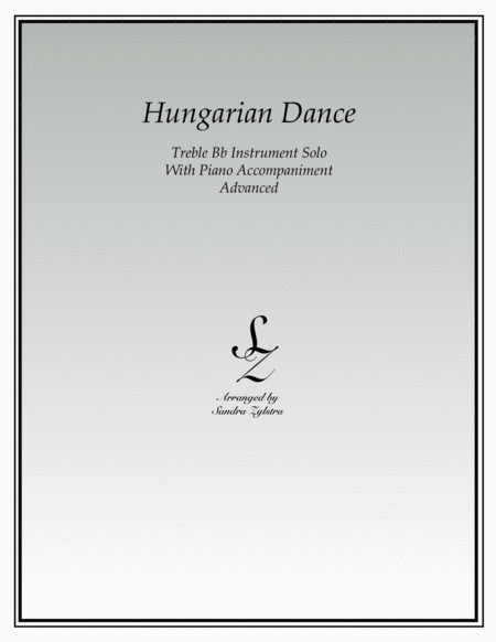 Hungarian Dance (treble Bb instrument solo) image number null
