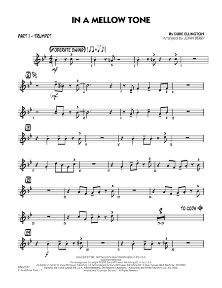 In A Mellow Tone - Part 1 - Bb Trumpet