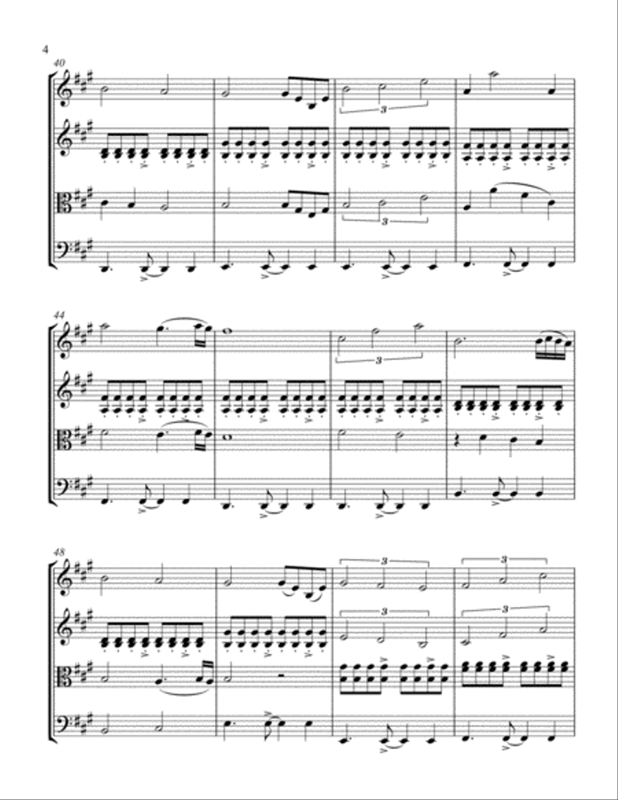 Now We Are Free Now We Are Free String Quartet scores gallery preview page 4