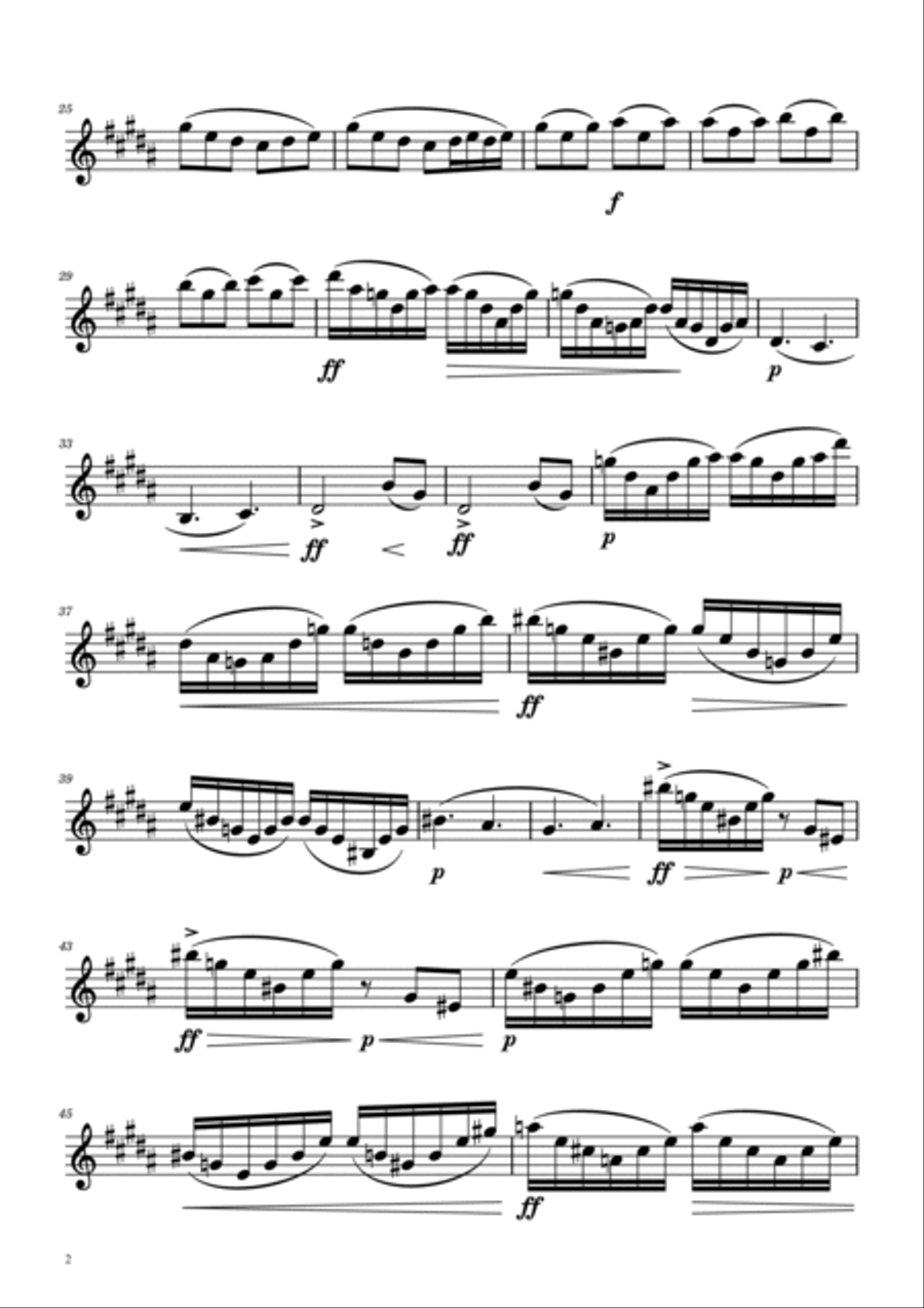 Morning Mood - English Horn Solo English Horn scores gallery preview page 2