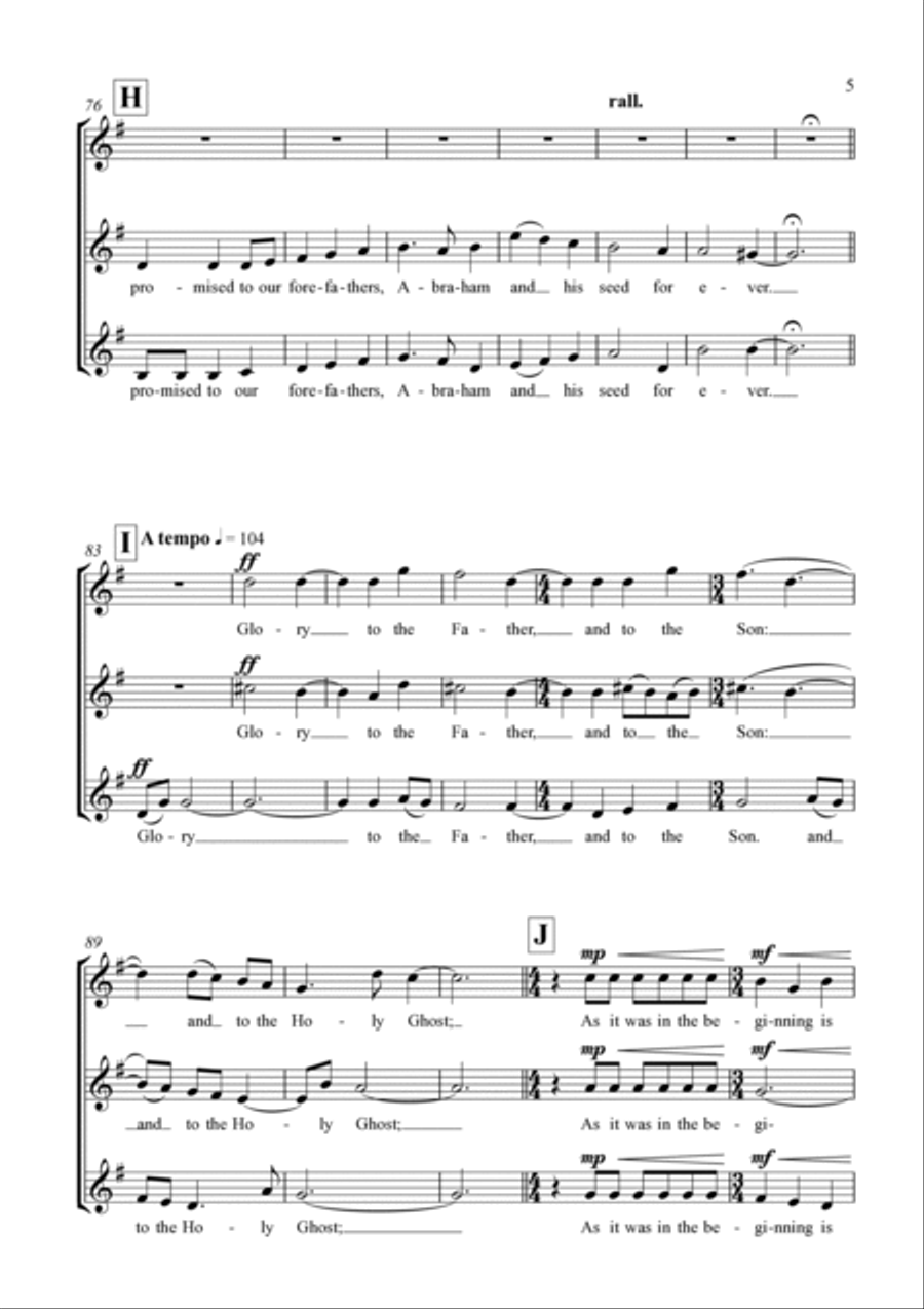 Cantabrigian Canticles (for unaccompanied SSA choir) SSA scores gallery preview page 5