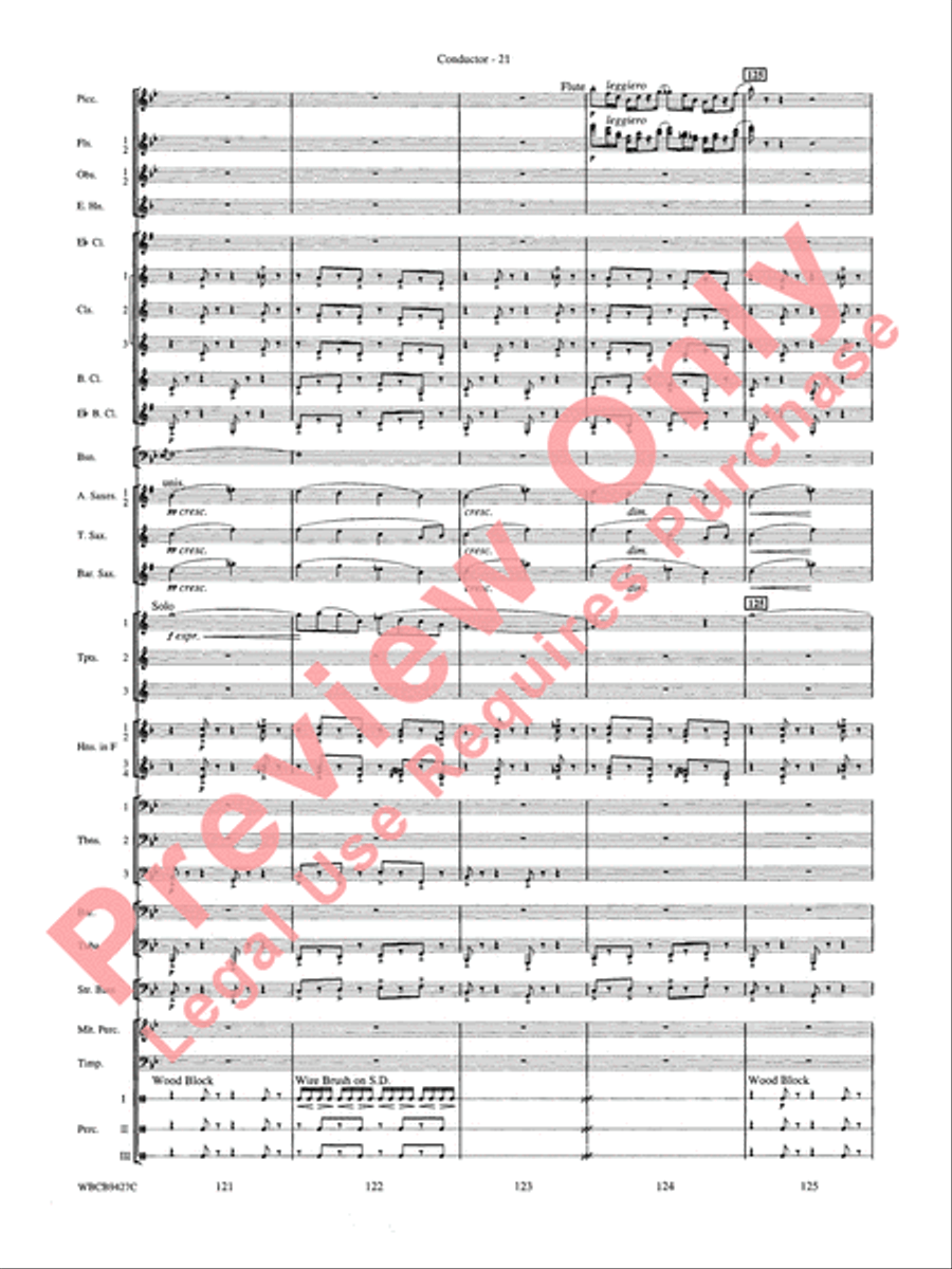 An American in Paris Concert Band scores gallery preview page 23
