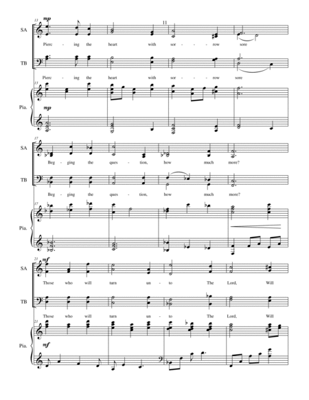 The Cure - SATB Choir with piano accompaniment image number null
