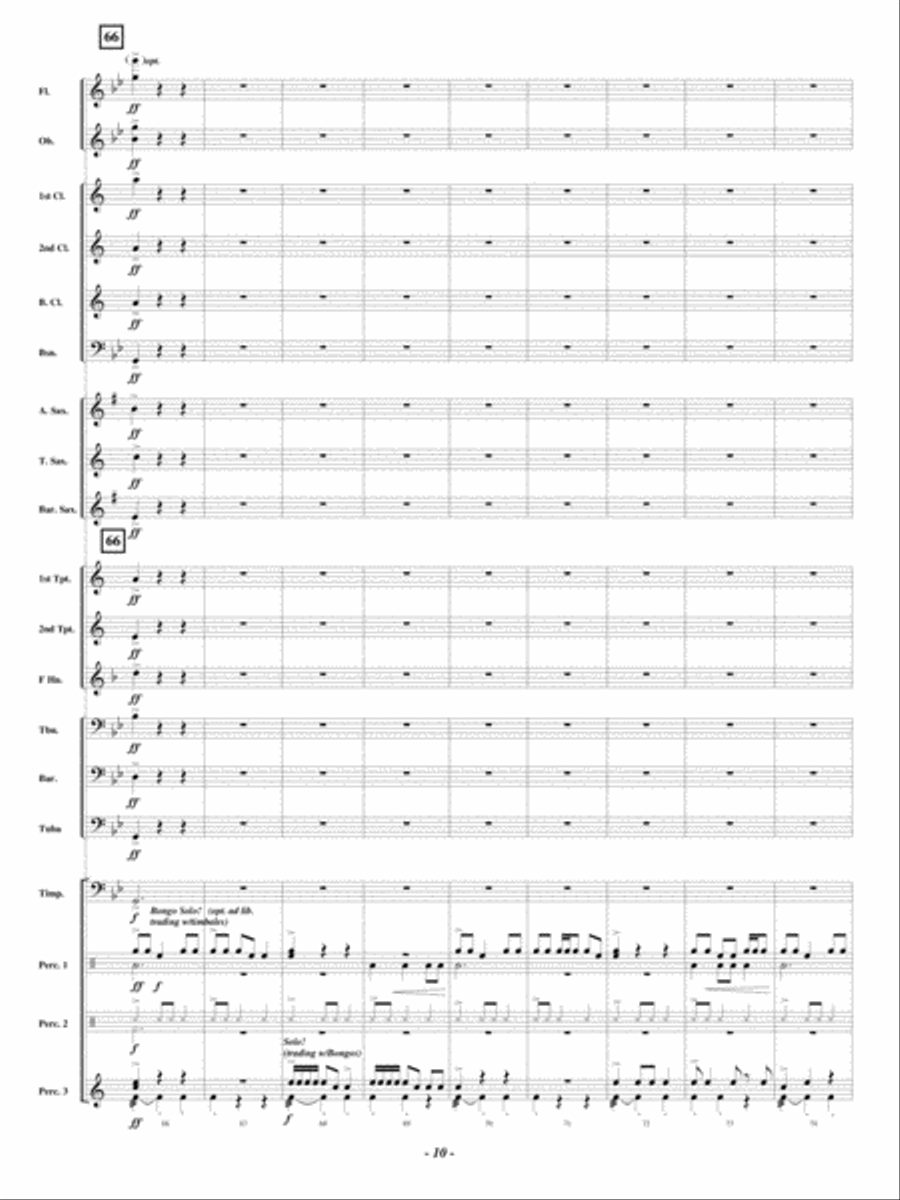 Latin Bell Carol Concert Band scores gallery preview page 10