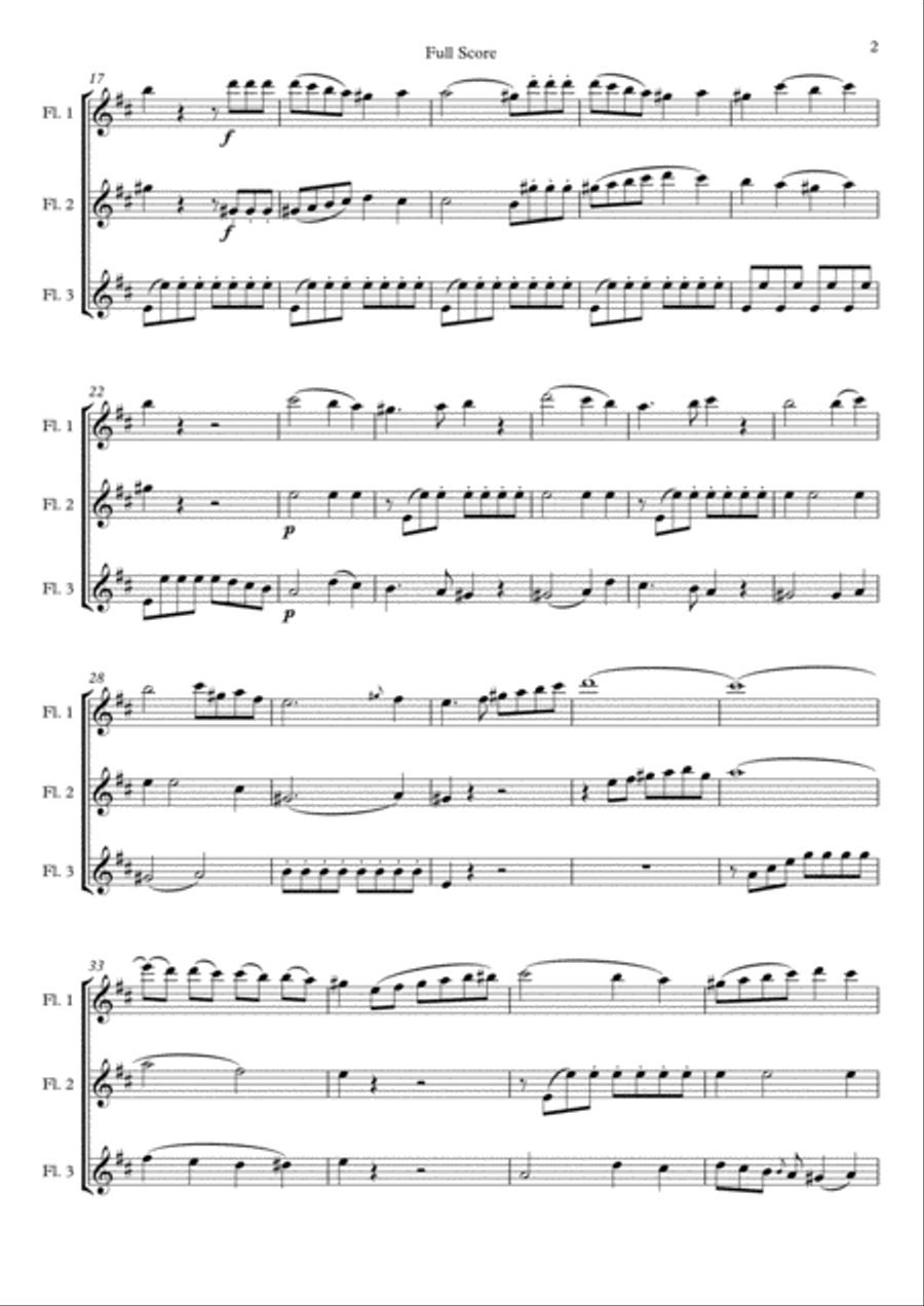 Flute Trio by Leonard de Call Flute Trio scores gallery preview page 2