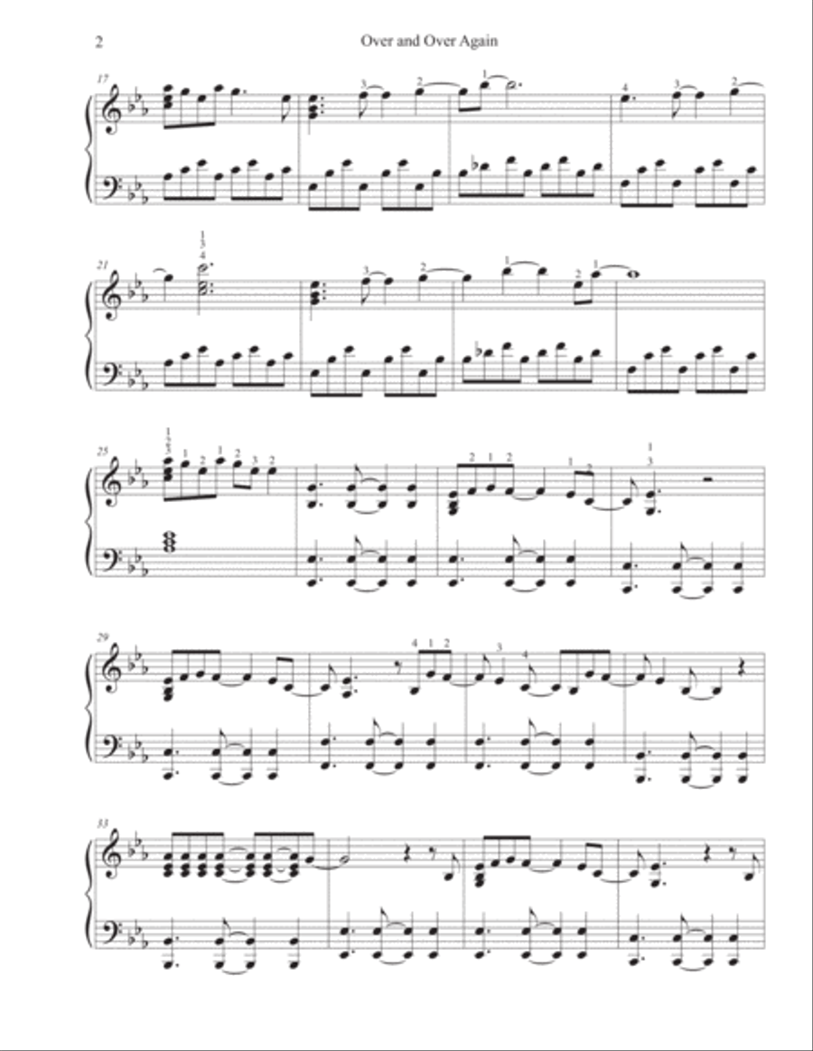 Over And Over Again Harp scores gallery preview page 2