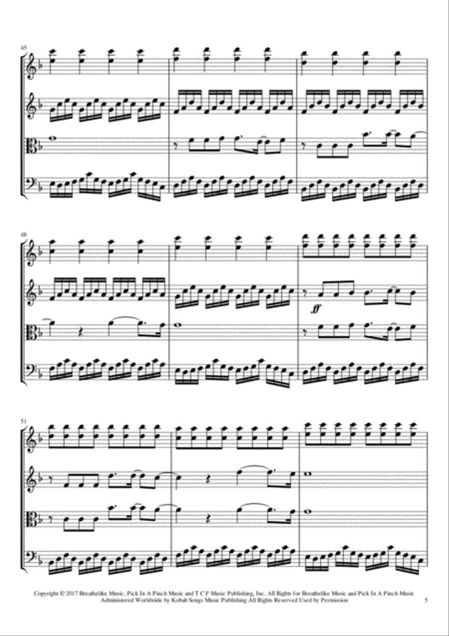 From Now On String Quartet scores gallery preview page 5