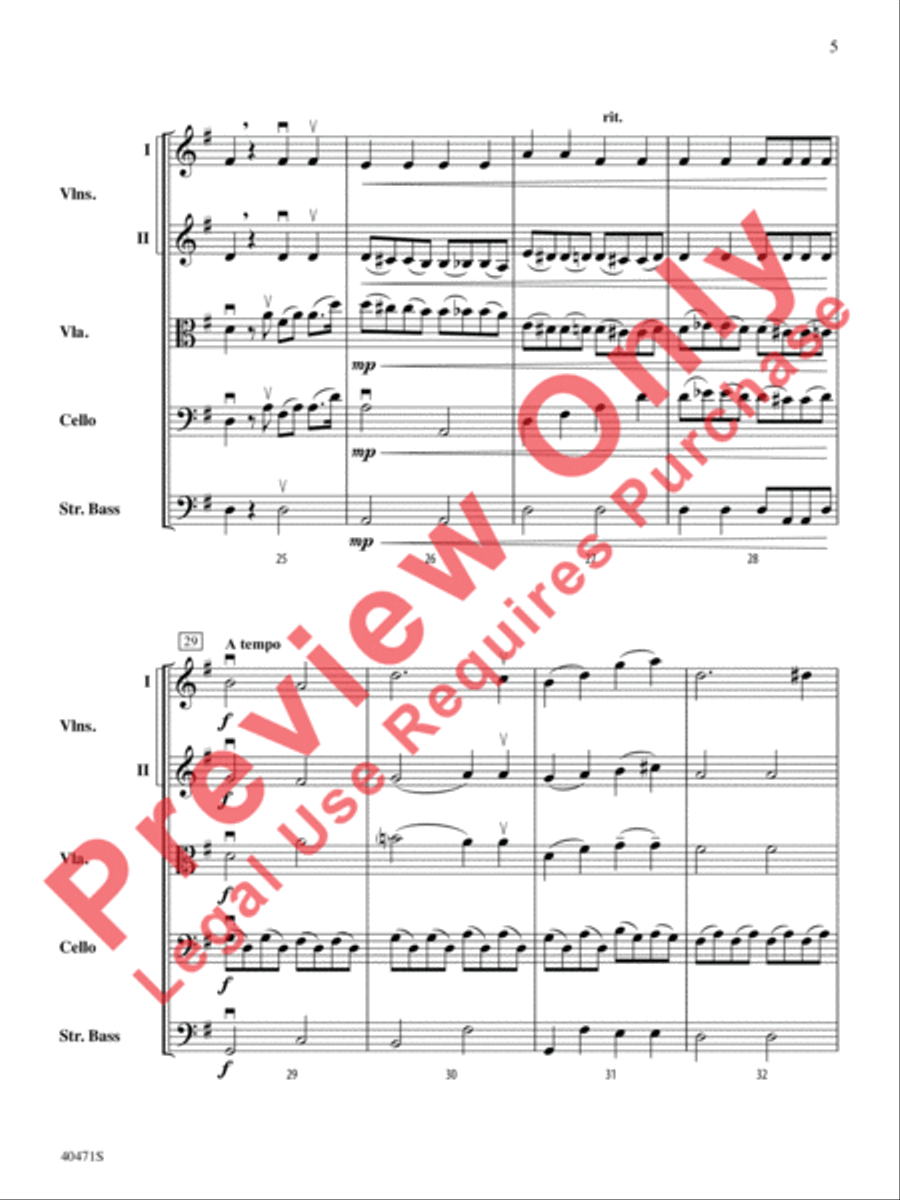 Sonata Pathetique String Orchestra scores gallery preview page 6