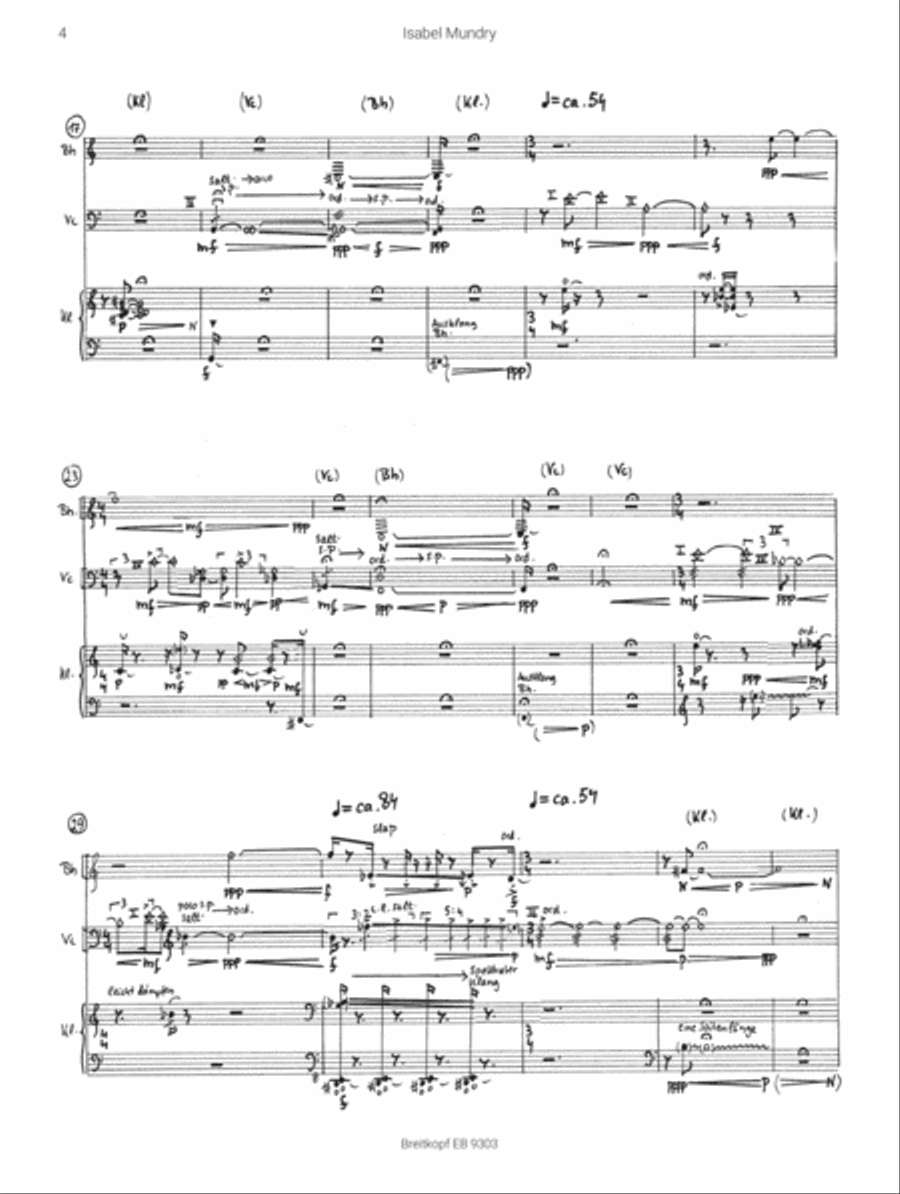 Sounds, Archeologies Piano Trio scores gallery preview page 3