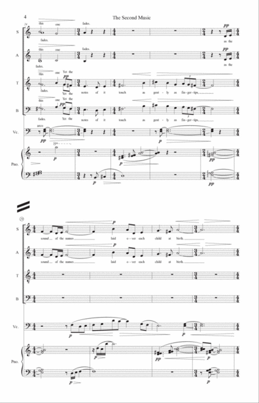 The Second Music 4-Part scores gallery preview page 5